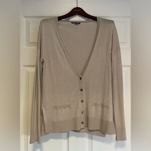 VINCE Sesame Uneven Hem Cardigan. Size Small.